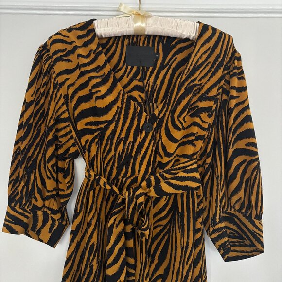No. 6 Store Tiger Print Jumpsuit - Picture 1 of 6
